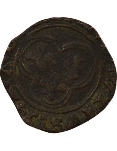 Louis XI 2e Type 1 double tournois Billon 1476-1483