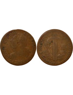Louis XVI Au Faisceau 6 denier Cuivre 1793 K Bordeaux