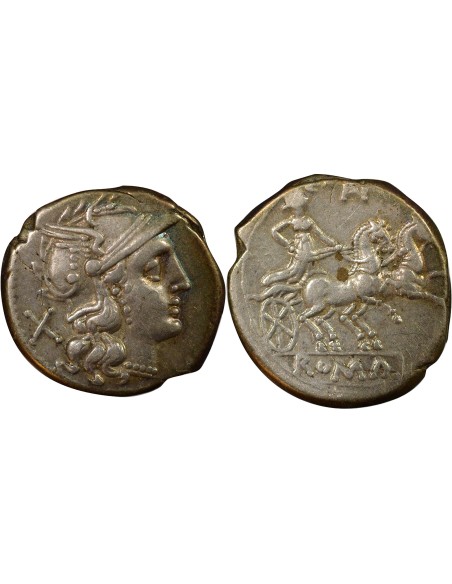 République Romaine 1 denier Argent 194 / 190 Av JC R Rome