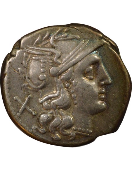 République Romaine 1 denier Argent 194 / 190 Av JC R Rome