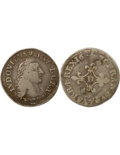 Louis XIV Des Traitants 4 sol Argent 1675 Vimy