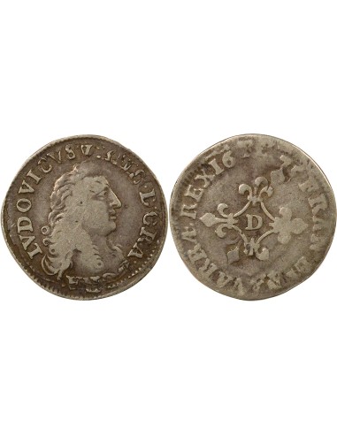 Louis XIV Des Traitants 4 sol Argent 1675 Vimy