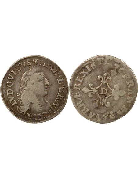 Louis XIV Des Traitants 4 sol Argent 1675 Vimy