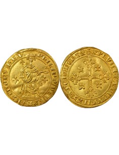 Philippe IV à la Reine 1 florin Or 1305-1310