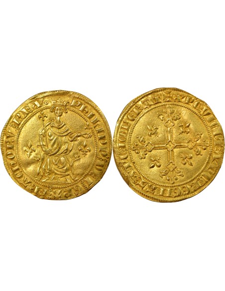 Philippe IV à la Reine 1 florin Or 1305-1310