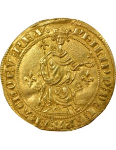 Philippe IV à la Reine 1 florin Or 1305-1310 2