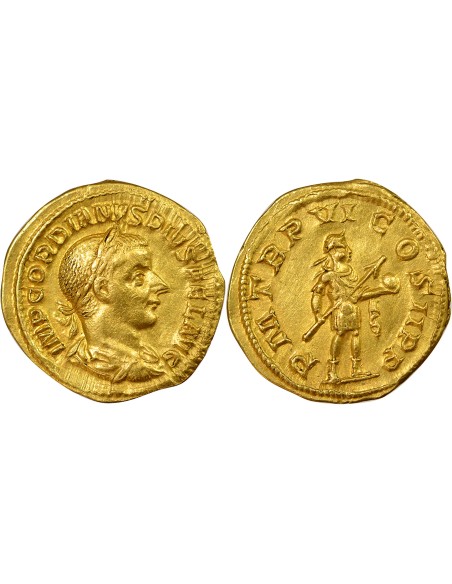 Rome Empire Gordien III Empereur debout 1 aureus Or 243-244 R Rome
