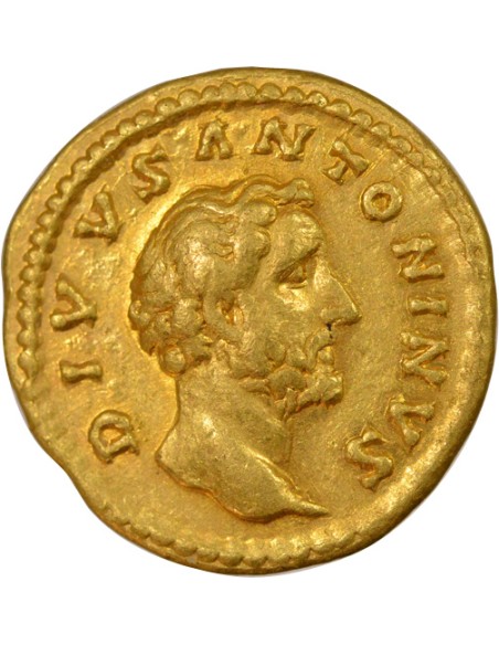 Rome Empire Antonin le Pieux Bûcher Funéraire 1 aureus Or 161-162 R Rome