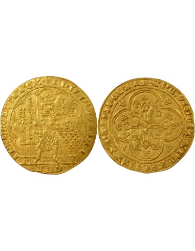 Philippe VI de Valois 1e Emission 1 écu Or 1337-1342