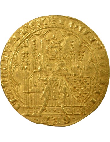 Philippe VI de Valois 1e Emission 1 écu Or 1337-1342