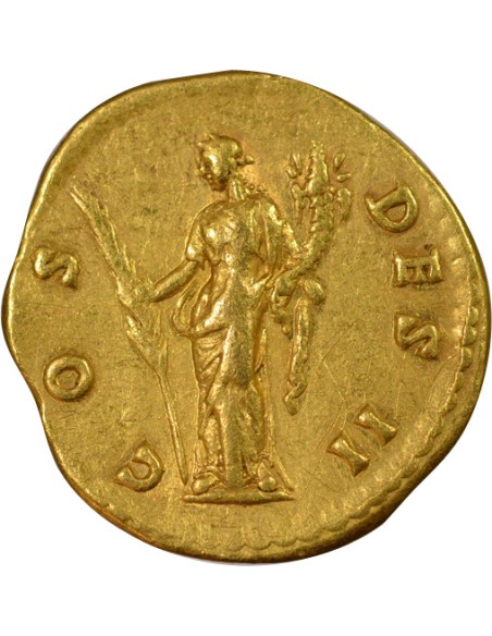 Rome Empire Marc Aurèle Hilaritas 1 aureus Or 140-144 R Rome