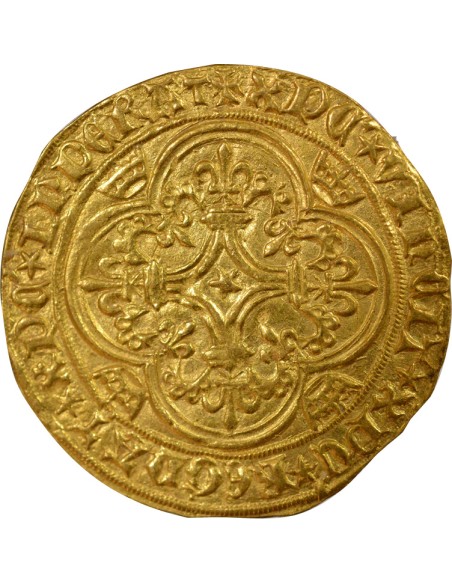 Charles VI 5e Emission 1 ecu d'or à la couronne Or 1411-1419 A Paris