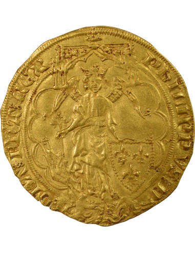 Philippe VI de Valois 1e Emission 1 ange d'or Or 1341-1342