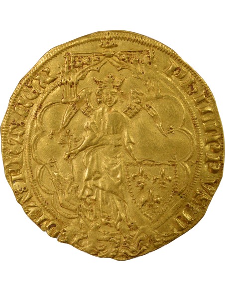 Philippe VI de Valois 1e Emission 1 ange d'or Or 1341-1342