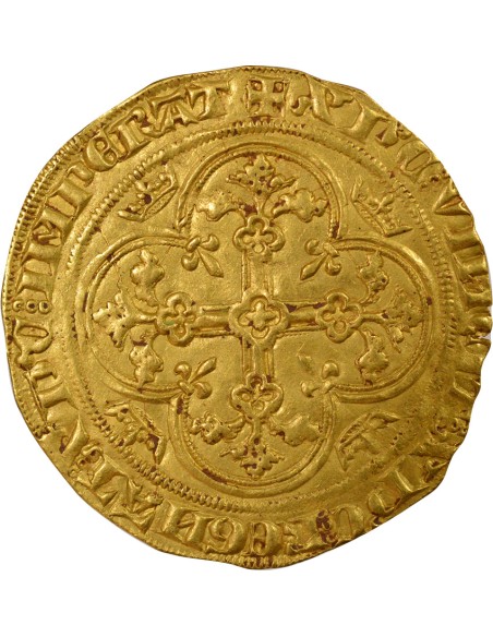 Philippe VI de Valois 1e Emission 1 ange d'or Or 1341-1342