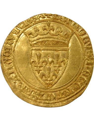 2e Emission 1 ecu d'or à la couronne Or 1388-1389