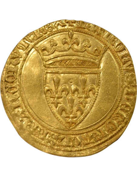 2e Emission 1 ecu d'or à la couronne Or 1388-1389