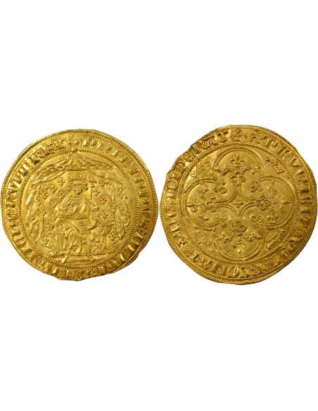 Philippe VI de Valois 1 pavillon d'or Or 1339-1340