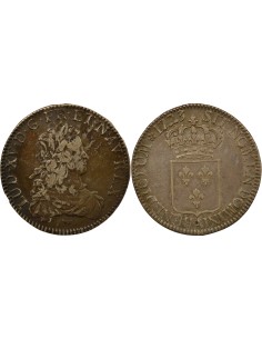 Louis XV De France 1 écu Argent 1723 A - Paris