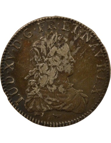 Louis XV De France 1 écu Argent 1723 A - Paris