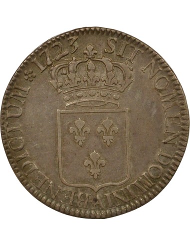 Louis XV De France 1 écu Argent 1723 A - Paris