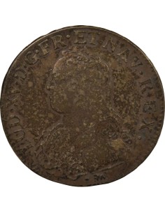 Louis XV Au Buste Habillé 1 écu Argent 1730 H La Rochelle 2