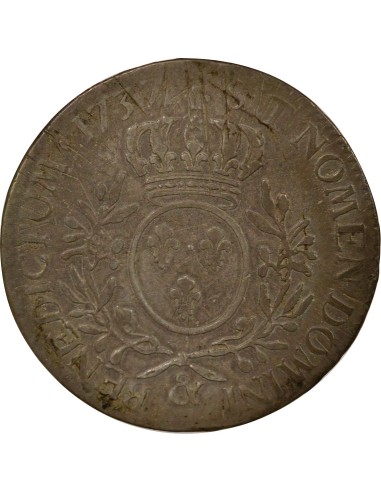 Louis XV Au Buste Habillé 1 écu Argent 1737 & Aix-en-Provence