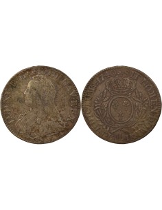 Louis XV Au Buste Habillé 1 écu Argent 1740 L Bayonne
