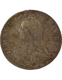 Louis XV Au Buste Habillé 1 écu Argent 1740 L Bayonne 2