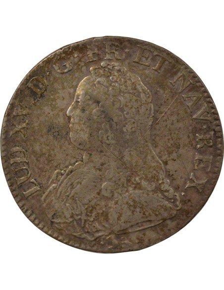 Louis XV Au Buste Habillé 1 écu Argent 1740 L Bayonne