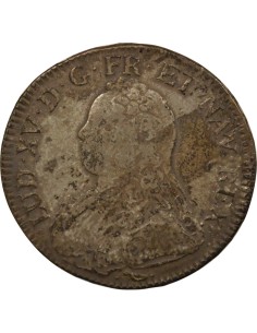 Louis XV Au Buste Habillé 1 écu Argent 1734 L Bayonne 2