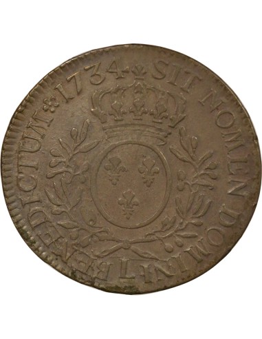 Louis XV Au Buste Habillé 1 écu Argent 1734 L Bayonne