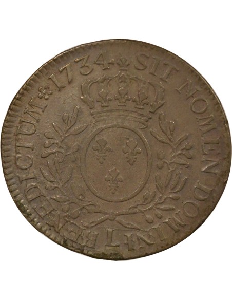 Louis XV Au Buste Habillé 1 écu Argent 1734 L Bayonne