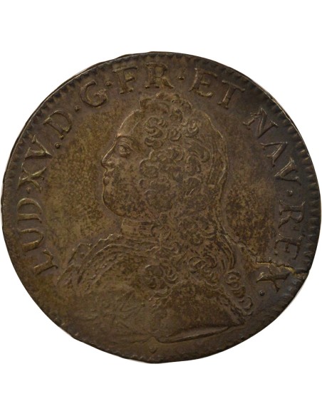 Louis XV Au Buste Habillé 1 écu Argent 1738 E Tours