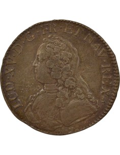 Louis XV Au Buste Habillé 1 écu Argent 1727 P Dijon 2