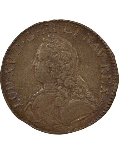 Louis XV Au Buste Habillé 1 écu Argent 1727 P Dijon
