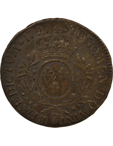 Louis XV Au Buste Habillé 1 écu Argent 1727 P Dijon