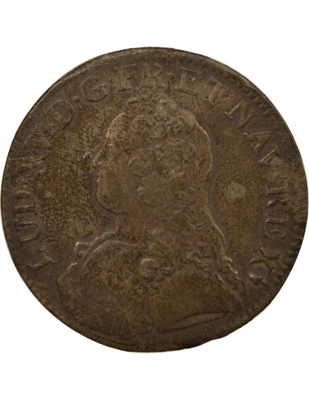 Louis XV Au Buste Habillé 1 écu Argent 1731 S Reims