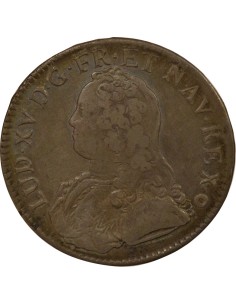 Louis XV Au Buste Habillé 1 écu Argent 1732 AA Metz 2