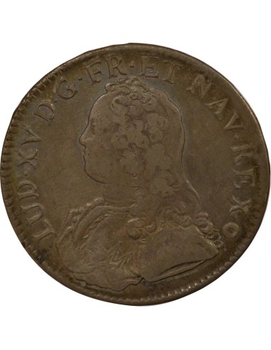 Louis XV Au Buste Habillé 1 écu Argent 1732 AA Metz