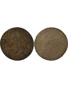 Louis XV Au Buste Habillé 1 écu Argent 1726 K Bordeaux