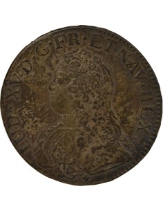 Louis XV Au Buste Habillé 1 écu Argent 1726 K Bordeaux 2