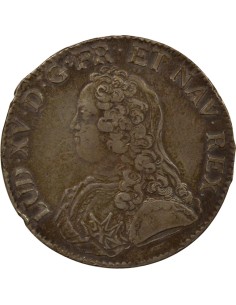 Louis XV Au Buste Habillé 1 écu Argent 1728 Lile 2