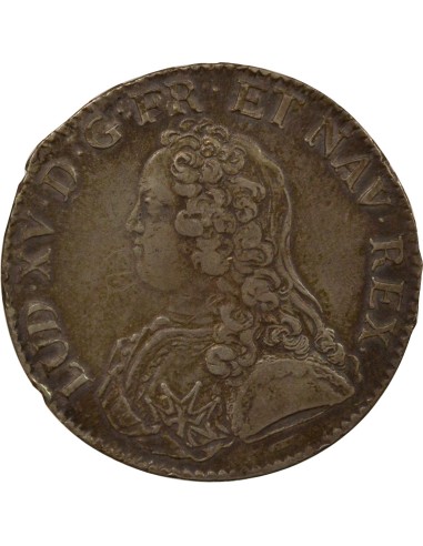 Louis XV Au Buste Habillé 1 écu Argent 1728 Lile