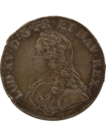 Louis XV Au Buste Habillé 1 écu Argent 1728 Lile