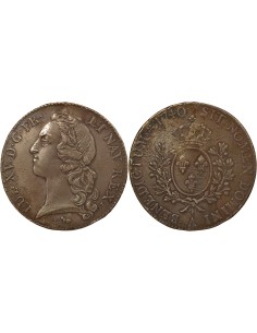 Louis XV Au Bandeau 1 écu Argent 1740 A - Paris