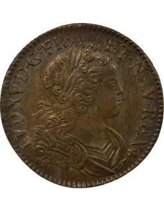 Louis XV De Navarre 1 écu Argent 1719 A - Paris 2