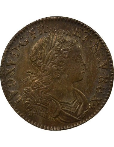 Louis XV De Navarre 1 écu Argent 1719 A - Paris