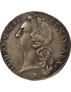 Louis XV Au Bandeau 1 écu Argent 1741 9 Rennes 2