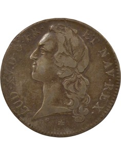 Louis XV Au Bandeau 1 écu Argent 1749 C Caen 2